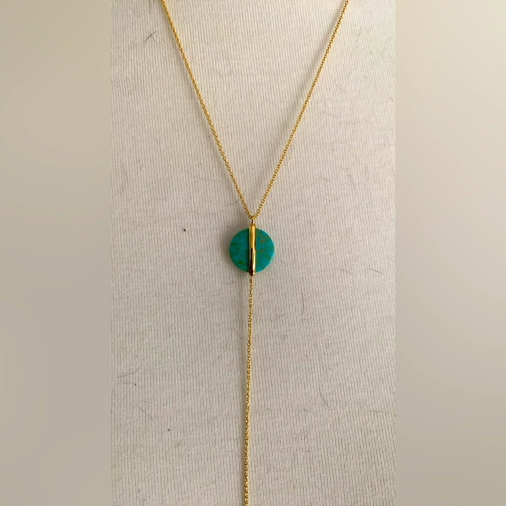 Gorjana Gold And Turquoise Necklace 45$